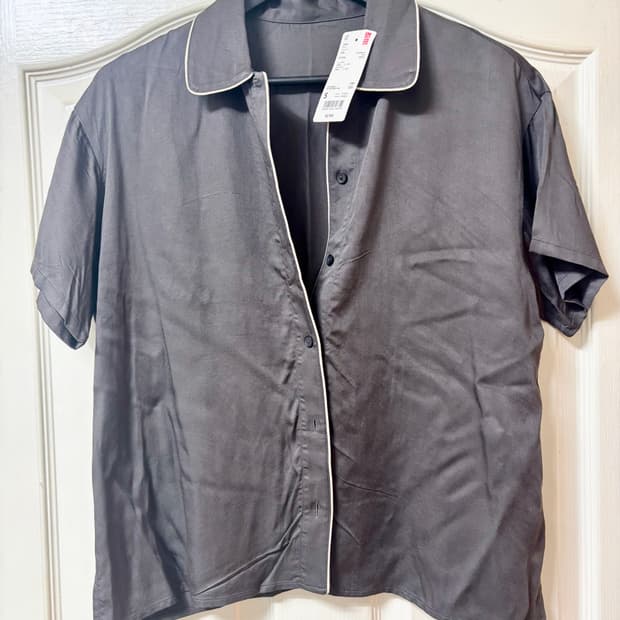 유니클로 여성 홈웨어 레이온 셔츠 미사용