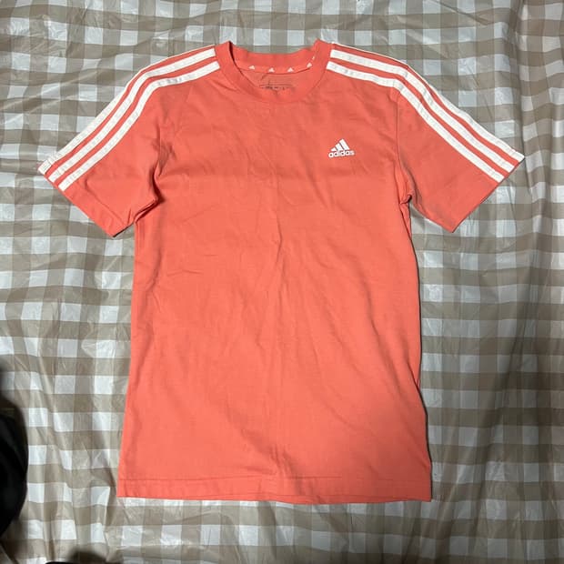 아디다스 여성 반팔 핑크 150 분홍 반팔티 여자 키즈