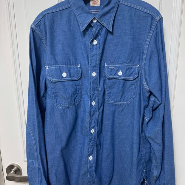 슈가케인 샴브레이 셔츠 팝니다 라지