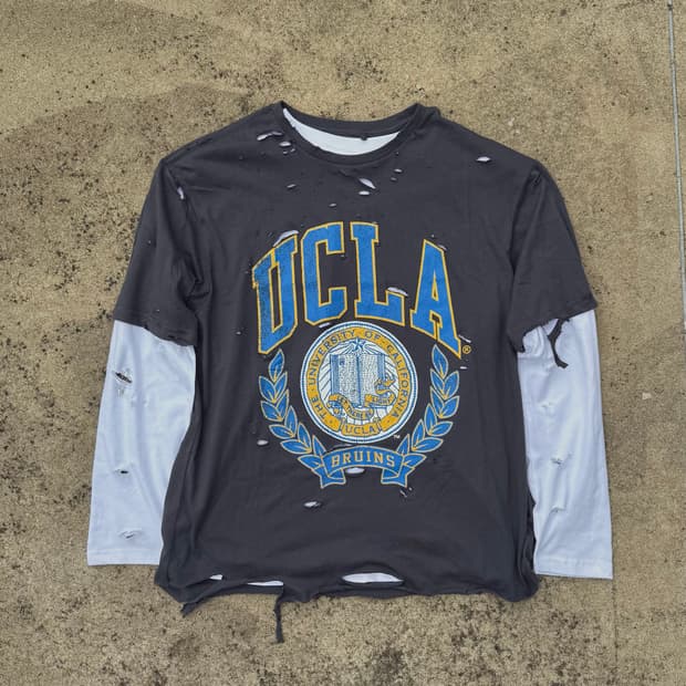 Distressed custom UCLA tees (긴팔 포함)