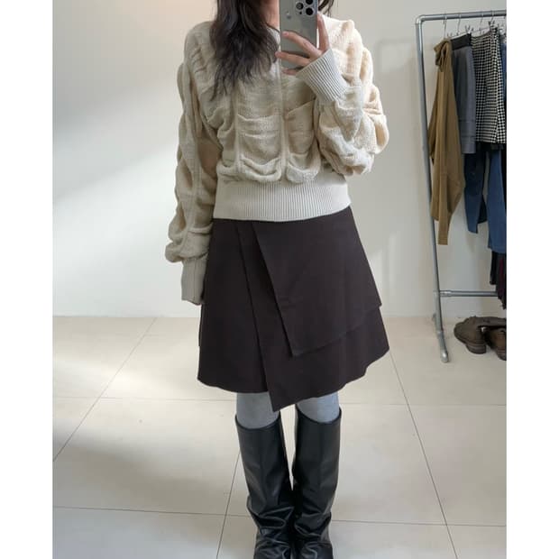 빈티지 셔링 니트