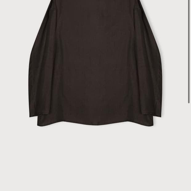 새) CUPRA SILHOUETTE BLOUSE 딥브라운