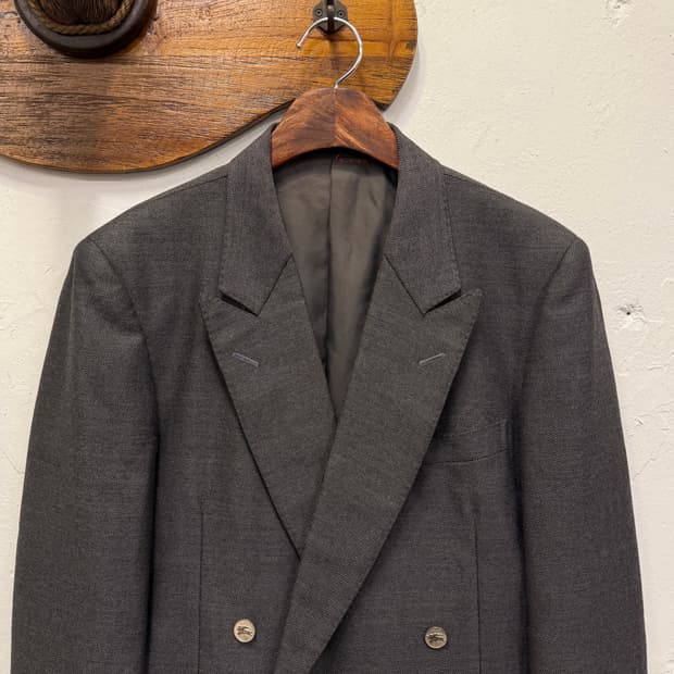 66) Burberrys Wool & Mohair Double-Breas