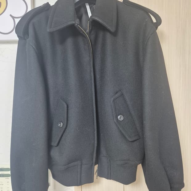 노이어 헤비 울 블루종(48사이즈 / 블랙)