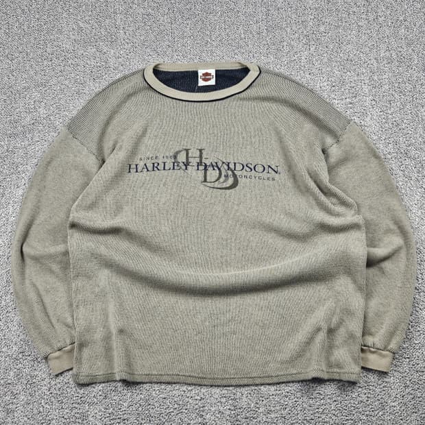 USA 할리데이비슨 롱슬리브 니트 맨투맨 ( XL ) / 10239