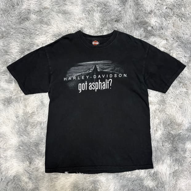 빈티지 할리데이비슨 “Got Asphalt?” 티셔츠
