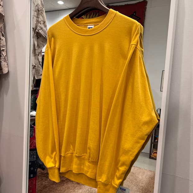 90s Russell 러셀 플레인 롱슬리브 (made in USA)