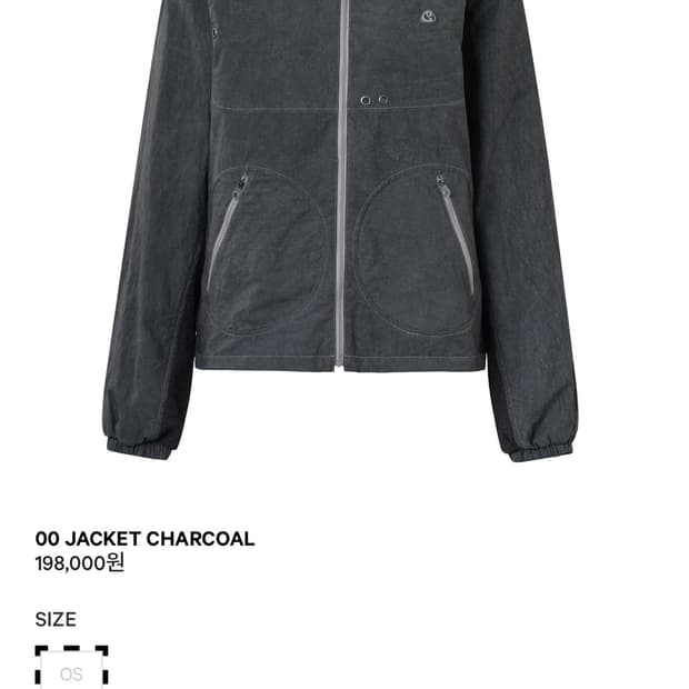 코이세이오 coyseio 00 jacket charcoal