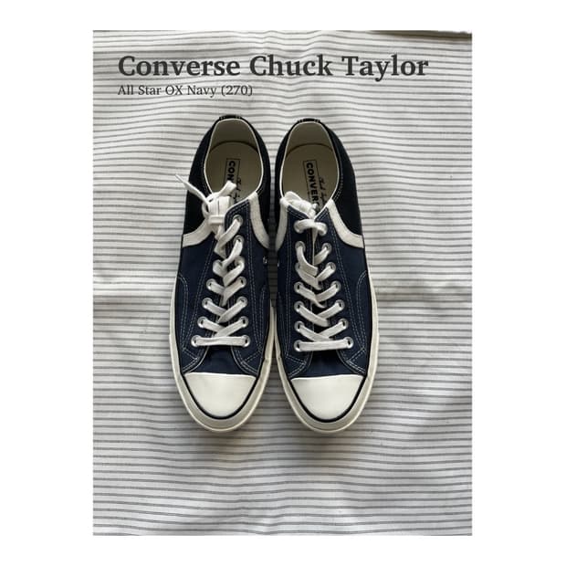 컨버스 척 테일러 All Star OX Navy (270)
