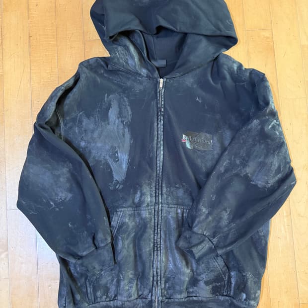 Lsize 발렌시아가 개퍼 후드집업 판매