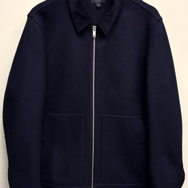 (M/100)COS 코스 코듀로이 카라 코튼 울자켓 블루종