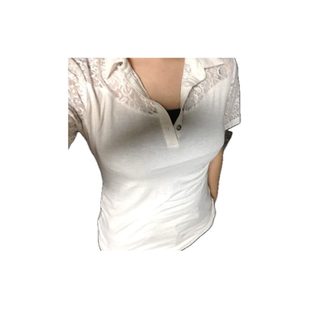 Vintage 레이스시스루 반팔티