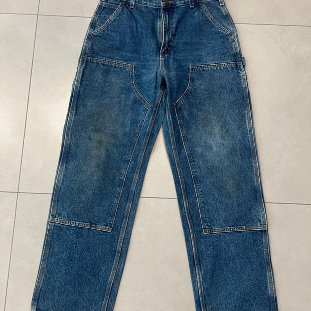 빈티지 칼하트 더블니 b73 33x32