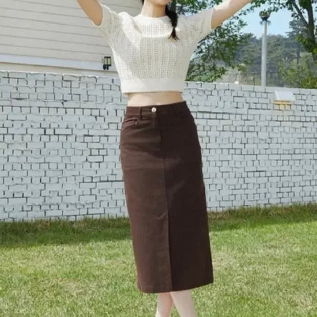 잇미샤 배색 포인트 니트티