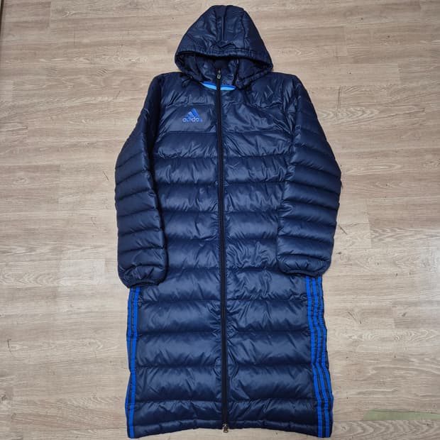 아디다스 덕다운 후드 롱패딩 점퍼 M(95)