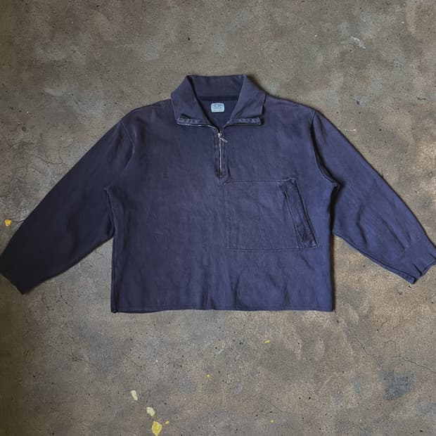 [4]01SS CP 컴퍼니 하프 집업 니트 점퍼