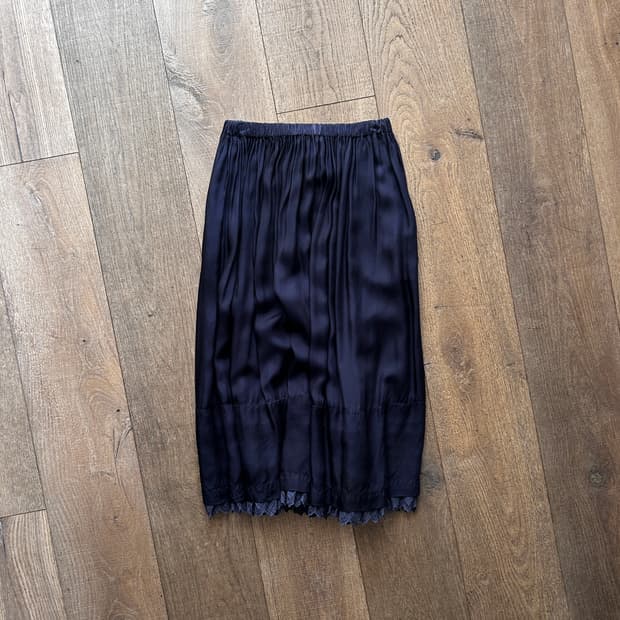 Shirring Lace Layer Skirt