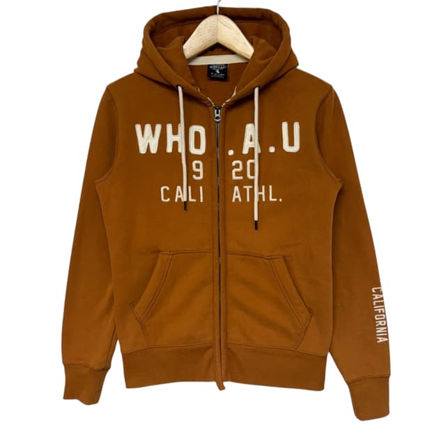 후아유 아치로고 후드집업