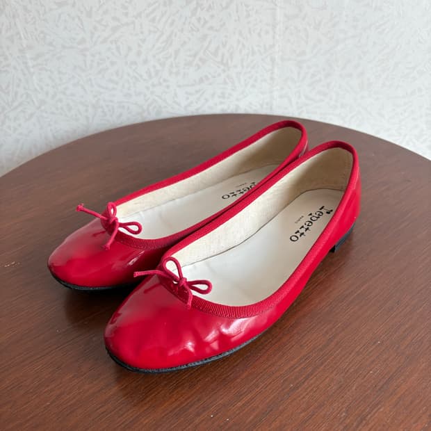 레페토 레드 플렛슈즈