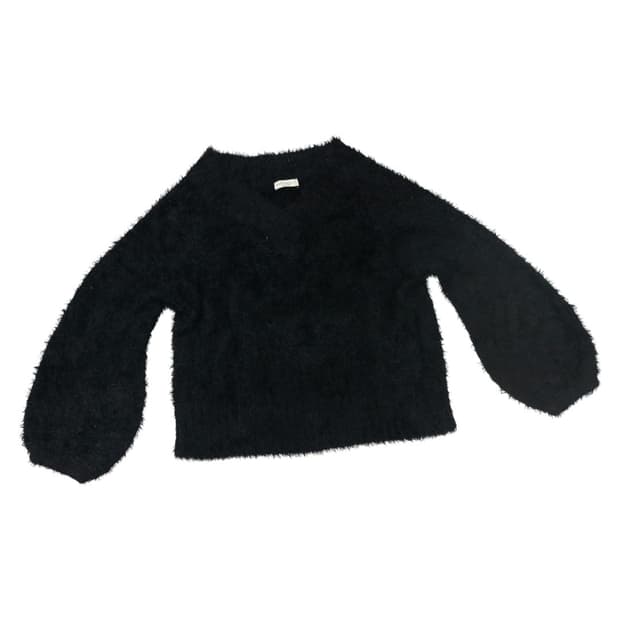 earth music&ecology 어스뮤직 앤 에콜로지 블랙 벌룬 니트