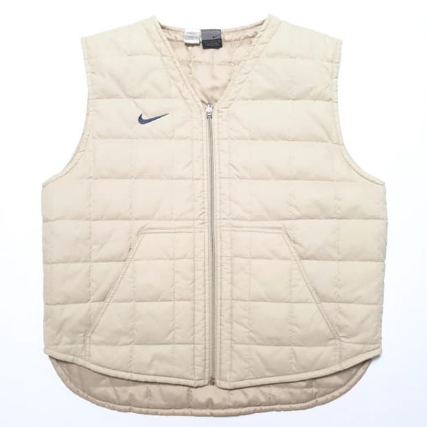 나이키 02's 올드스쿨 브이넥 누빔 경량 패딩 조끼