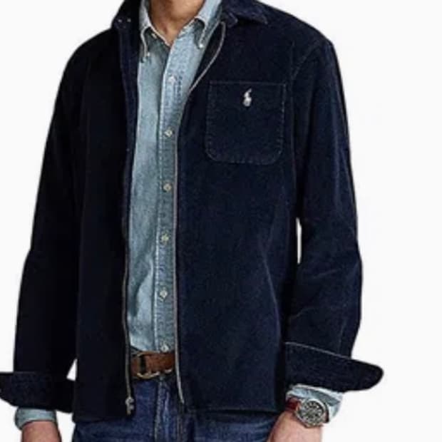 새상품급 폴로랄프로렌 코로쥬이 집업셔츠자켓 네이비 S