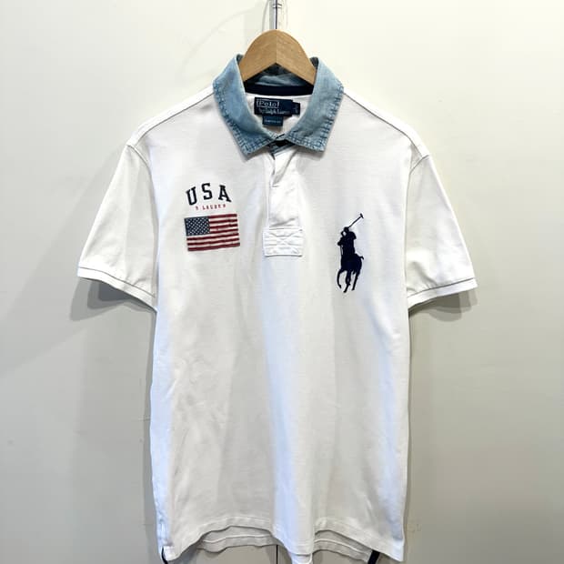 폴로 랄프로렌 USA 치프키프 빅포니 럭비 티셔츠 