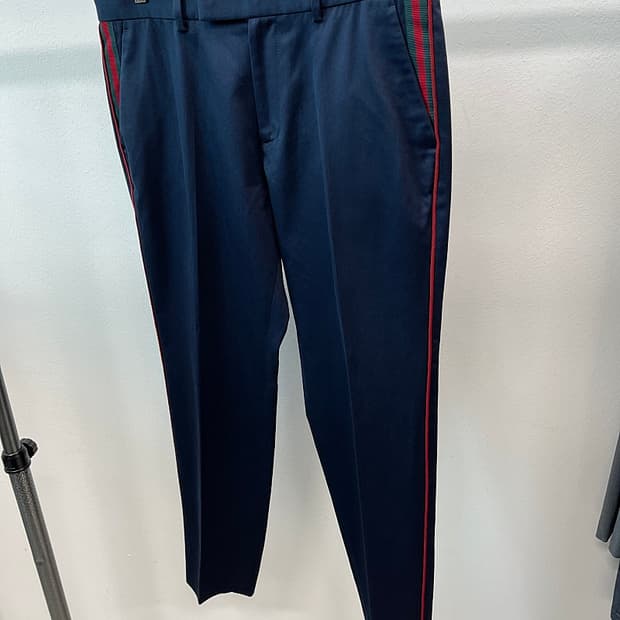 32) 구찌 스트레이트 포멀 팬츠 