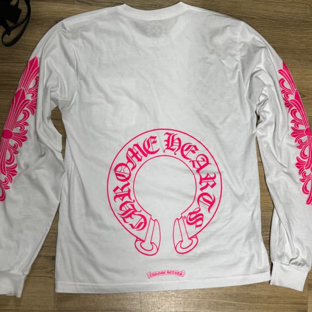 크롬하츠 핑크 플로랄 롱슬리브 L