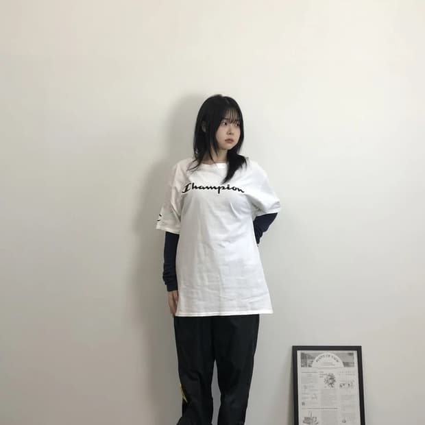 Champion Logo Tee White