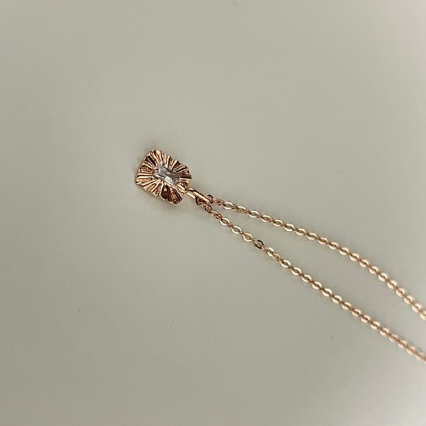 새상품) 전체 925실버 로즈골드 도금된 925은 목걸이