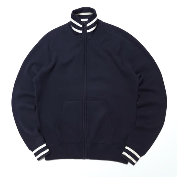 폴로 진스 00s 코튼 빈티지 니트 집업 네이비