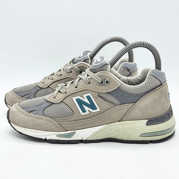뉴발란스 991 메이드 인 UK 20주년 그레이 그린 (US 6 B)