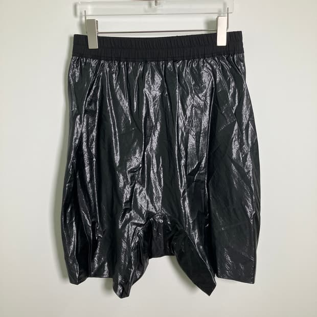 릭오웬스 13ss 아일랜드 컬렉션 드롭 크로치 나일론 팬츠 40