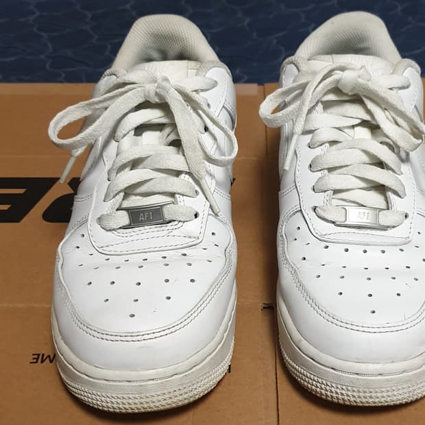 나이키 에어포스 로우 화이트 (250)