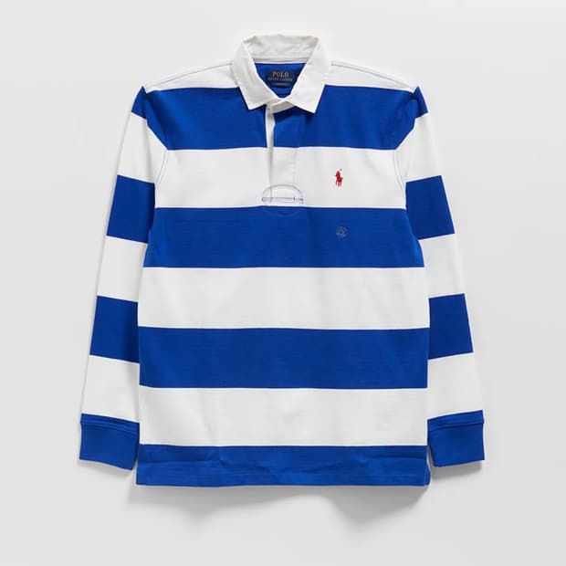 [L, 105] 폴로 럭비셔츠 블루 클래식핏