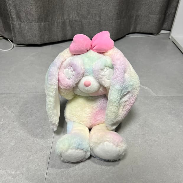 에버랜드 레인보우 자석 토끼 인형