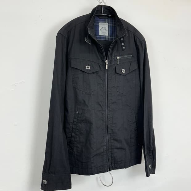 Louis Chavlon Stand Collar Zip-Up Jacket