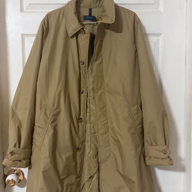 폴로 랄프로렌 남성 카키 코트 L 택달린 새상품