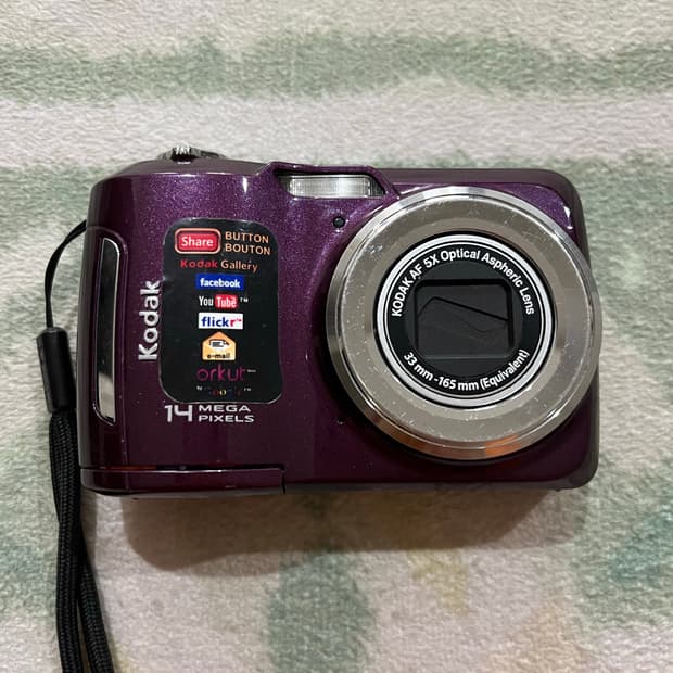 코닥 c195 퍼플 빈티지 디카 카메라 