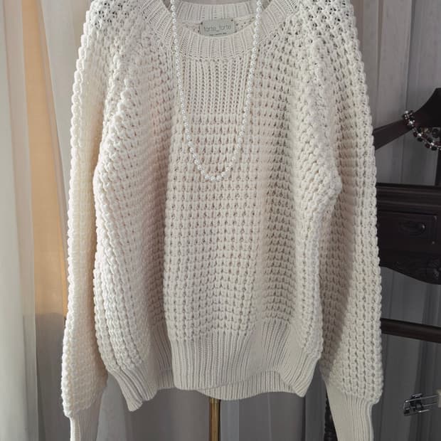 forte_forte 아이보리 울 니트 포르테포르테  이태리