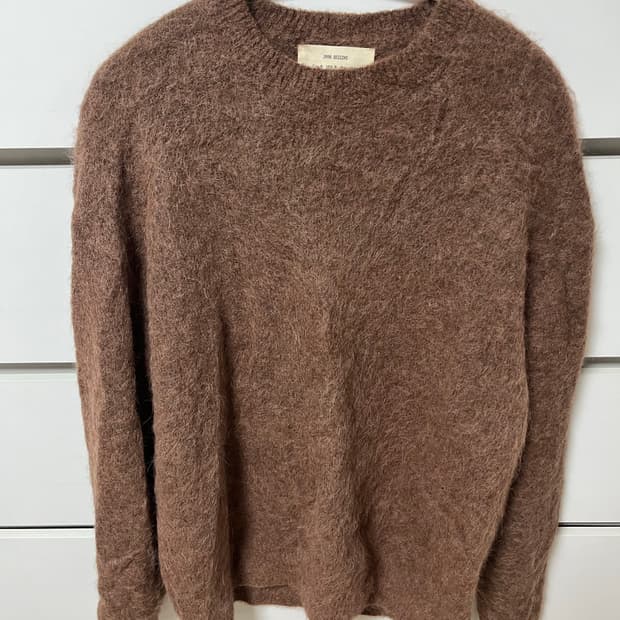 자라 오리진 브라운 모헤어 니트