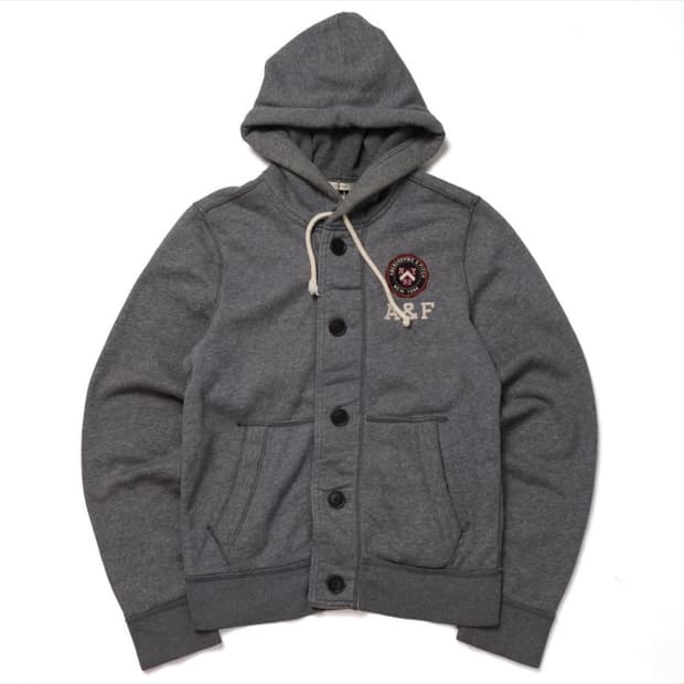 아베크롬비 버튼 후드집업