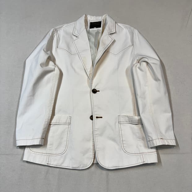 M) 리바이스 엔지니어드 코튼 자켓 크림 화이트