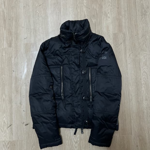 캘빈클라인 여성 포켓 푸퍼 숏패딩 S/90 