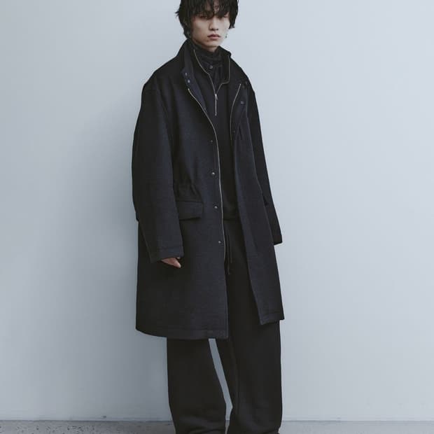 유스 밀리터리 코트 L