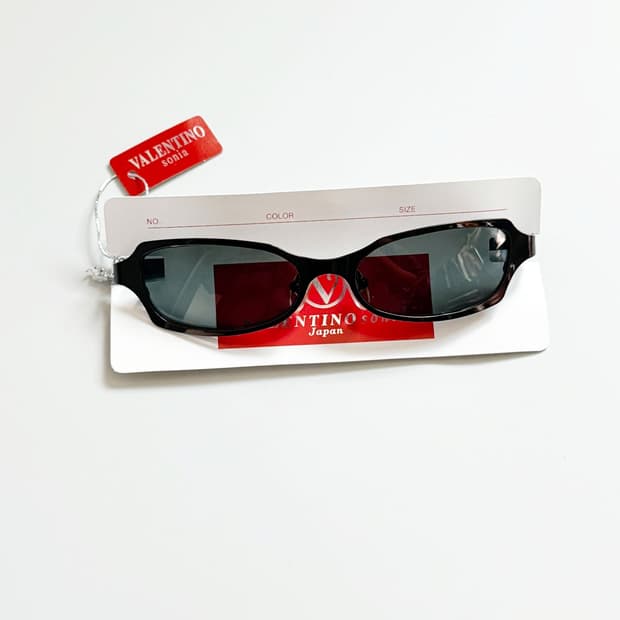 VALENTINO SONIA JAPAN 메탈릭 스퀘어 빈티지 선글라스