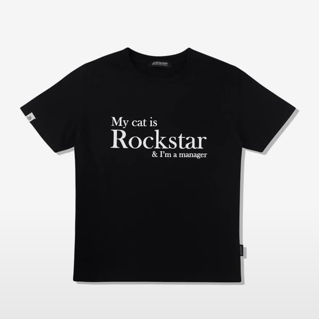 조거쉬 my cat is rockstar 반팔티셔츠 마이캣이즈락스타