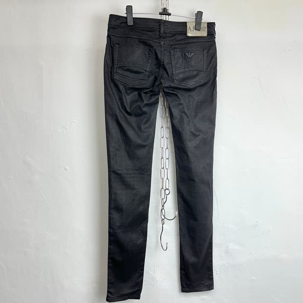 Armani Jeans Coated Skinny Pants