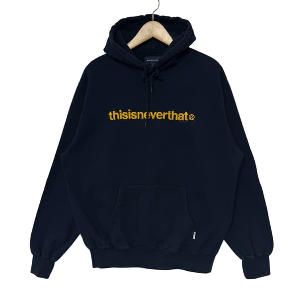 디스이즈네버댓 자수로고 후드티